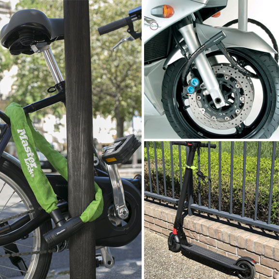 Master Lockin valikoimassa on runsaasti erilaisia vaijerilukkoja