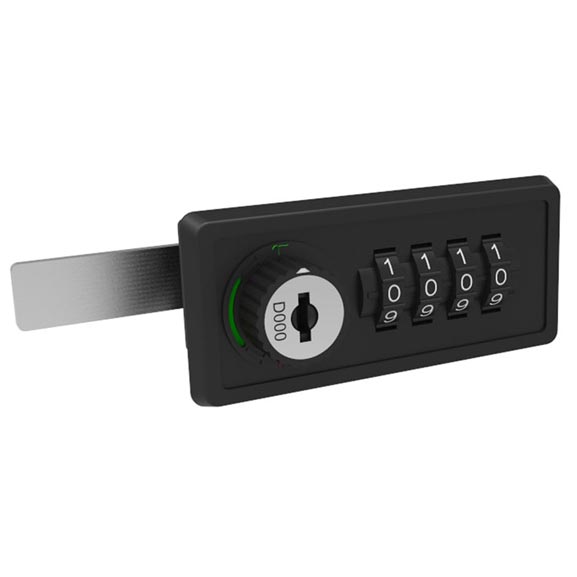 Mekaaninen nelinumeroisella koodilla toimiva kalustelukko