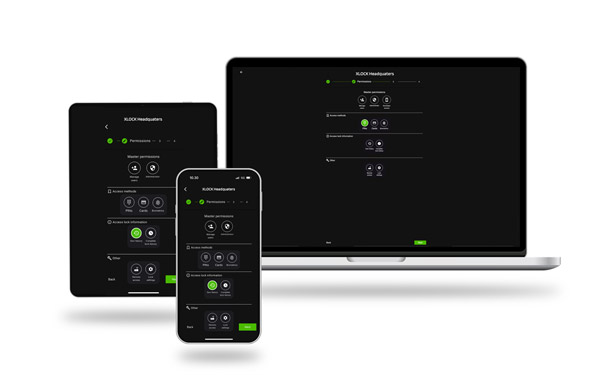 Xlock lukkoja voidaan hallinnoida erilaitteilla