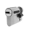 Sylinterilukko, niklattu, 40mm - Mekaaniset kalustelukot - 203150 - 1