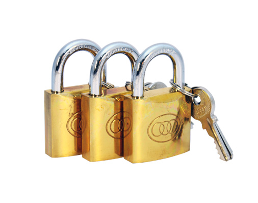 Riippulukko ms 38mm 3kpl/sama avain - Riippulukot - 201030 - 1