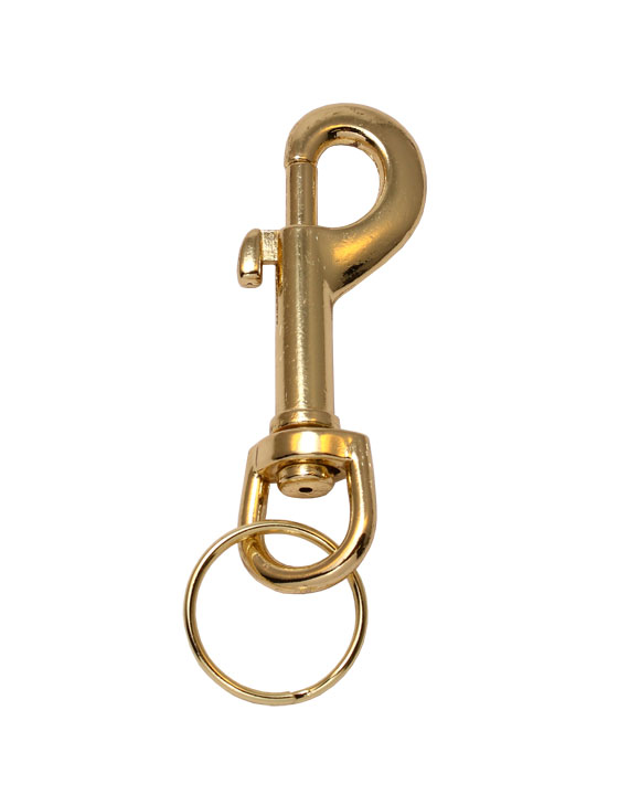 Karabiinihaka 75 mm, St/Ms - Avaimenperähaat - 105011 - 1