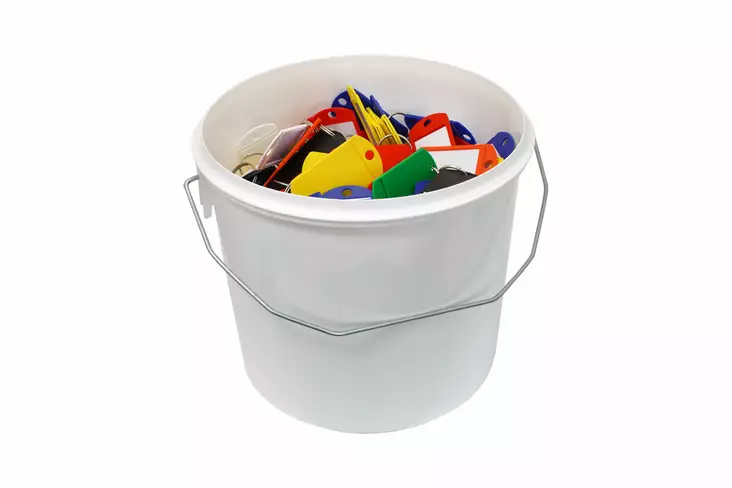 Avaimenper=C3=A4 lajitelma muovisessa =C3=A4mp=C3=A4riss=C3=A4 - Avaimenperät - 102142 - 1