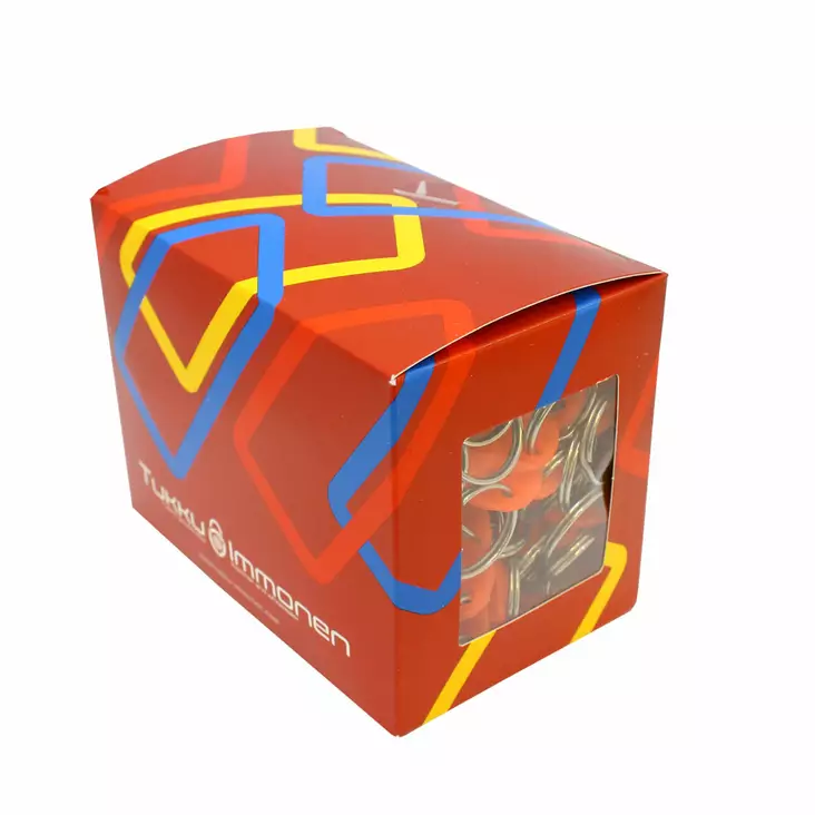 Neon oranssi avaimenper=C3=A4 100 kpl. - Avaimenperät - 102042 - 1