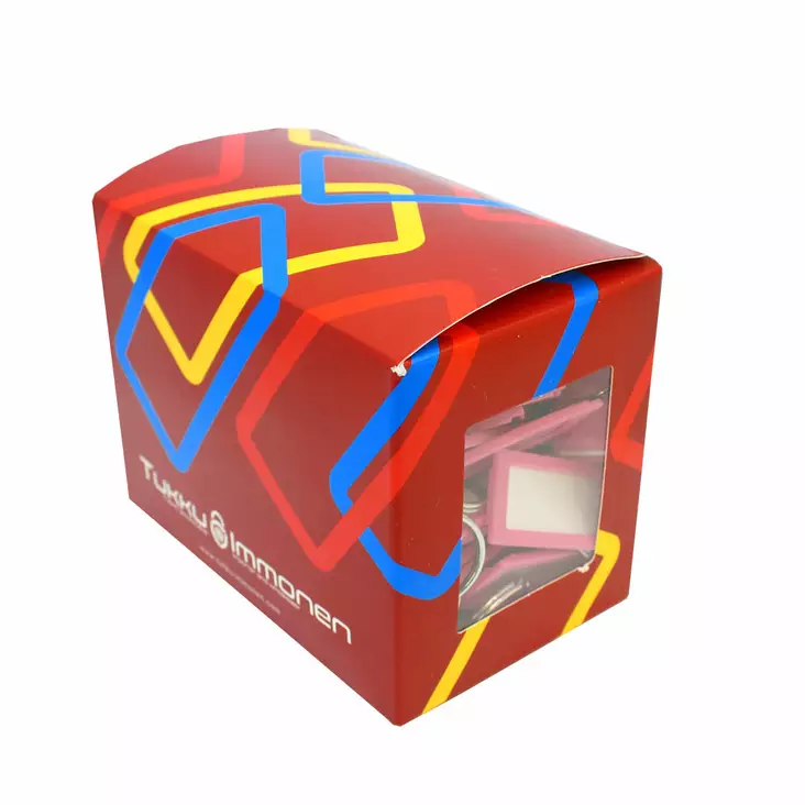 Vaalean punainen avaimenper=C3=A4 100 kpl. - Avaimenperät - 102032 - 1