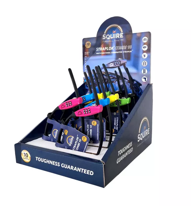 Kaapelilukko koodilla Straplok10 Setti - Polkupyörän lukot ja lukitusvaijerit - 206073 - 1