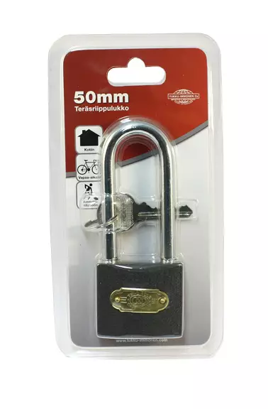 Pitkäsankainen teräs riippulukko. - Riippulukot - 201123 - 1