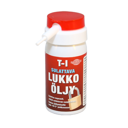 Sulattava lukko=C3=B6ljy. Sulattaa nopeasti, j=C3=A4tt=C3=A4=C3=A4 voi=
televan suojakalvon. - Lukkoöljyt - 210003 - 1