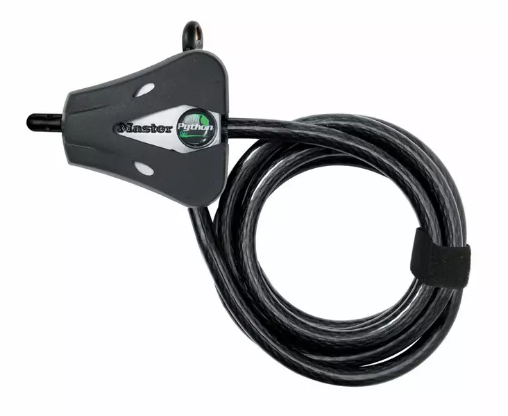 Vaijerilukko Python 5mmx180 mm, musta - Polkupyörän lukot ja lukitusvaijerit - 206043 - 1