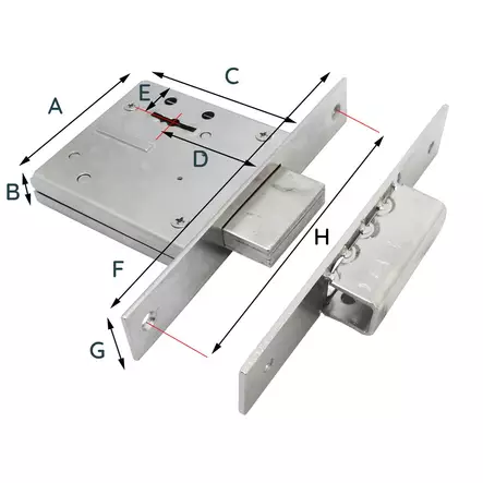 Lisälukko ulko-oveen - Varmuuslukot - 205014 - 2