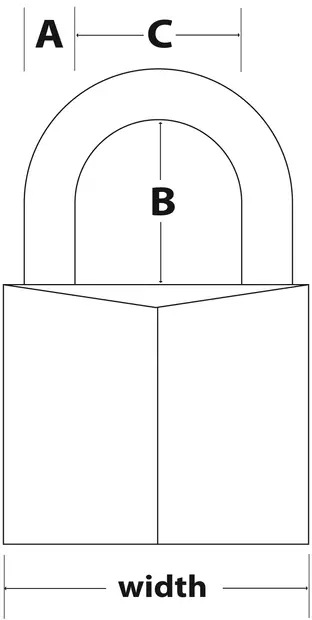 Riippulukko 2x40mm KA, 9140EURT - Riippulukot - 201064 - 2