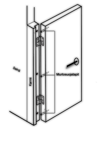 Saranatappi 8x50mm, 3 kpl - Saranatapit - 303004 - 2
