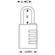 Koodiriippulukko avaimella Master Lock - Koodilukot - 202044 - 5