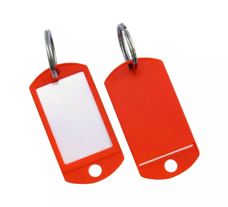 Oranssi avaimenper=C3=A4 nimilapulla - Avaimenperät - 102134 - 1