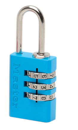 Koodiriippulukko,värikäs runko 20mm - Koodilukot - 202014 - 1