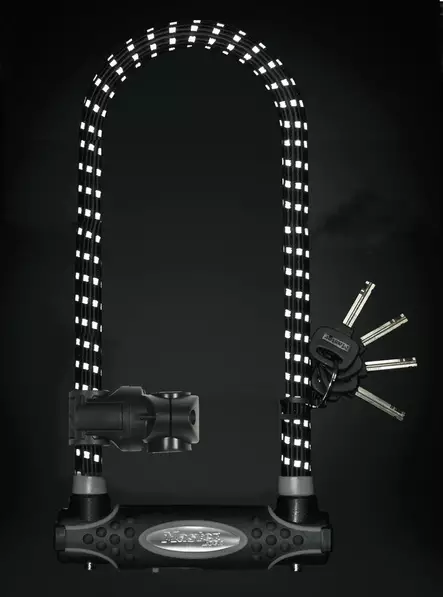 Kaarilukko heijastavalla sangalla. - Polkupyörän lukot ja lukitusvaijerit - 206035 - 1