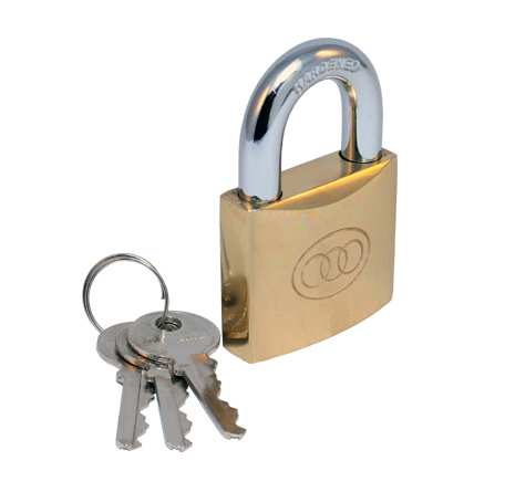 Messinki riippulukko 60 mm. Karkaistu ter=C3=A4ssanka. - Riippulukot - 201005 - 1