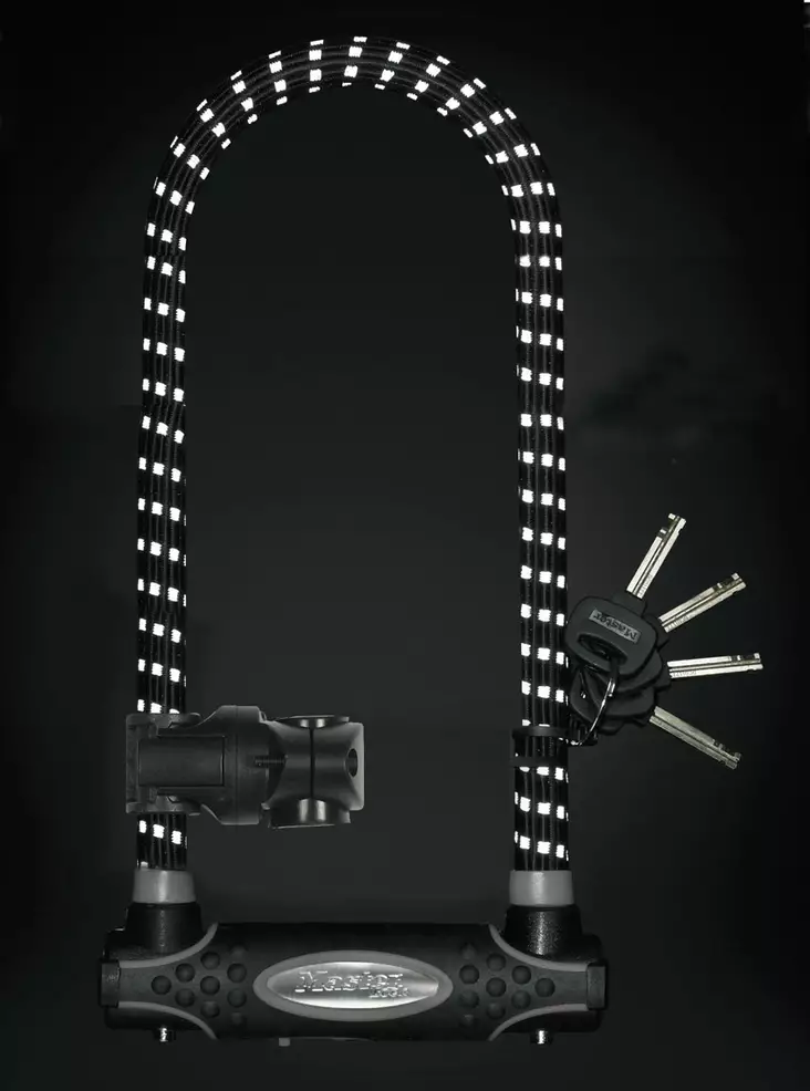 Kaarilukko heijastavalla sangalla. - Polkupyörän lukot ja lukitusvaijerit - 206035 - 1