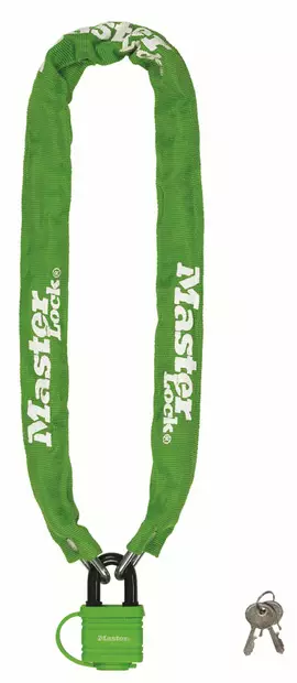 Lukituskettinki s=C3=A4=C3=A4suojatulla riippulukolla. - Lukituskettingit - 208026 - 2