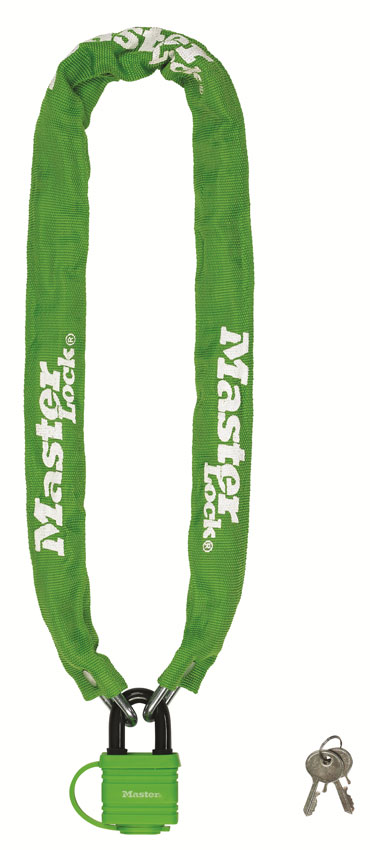 Lukituskettinki s=C3=A4=C3=A4suojatulla riippulukolla. - Lukituskettingit - 208026 - 2