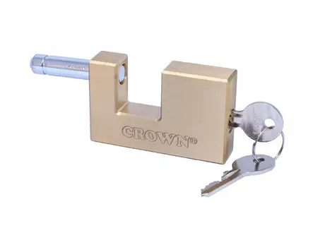 Messinkiriippulukko Crown 75mm - Riippulukot - 201028 - 2