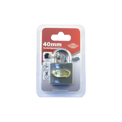 Ter=C3=A4sriippulukko 40 mm, IP-pakkaus. - Riippulukot - 201118 - 1