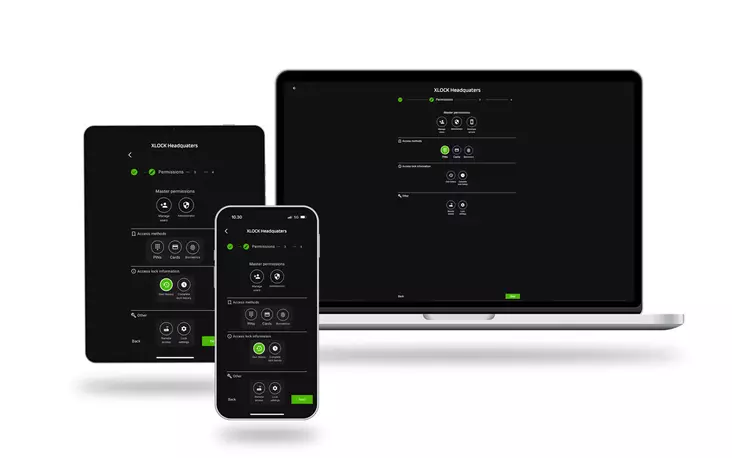 Hallintaohjelmaa voidaan käyttää puhelimella, tabletilla tai tietokoneella - Elektroniset kalustelukot - 213028 - 1