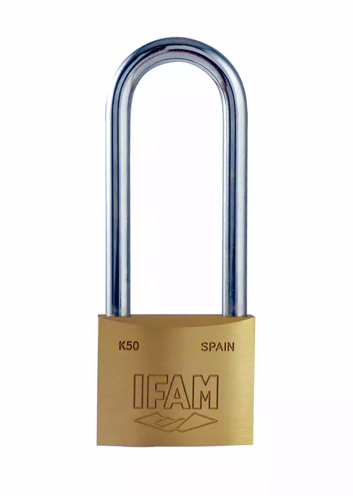 Pitk=C3=A4sankainen messinki riippulukko - Riippulukot - 201129 - 1