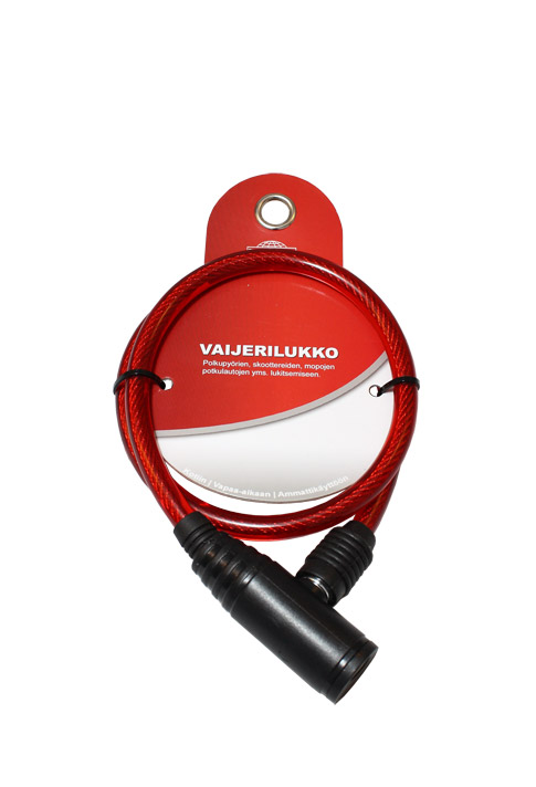 Vaijerilukko 8 x 650 mm - Polkupyörän lukot ja lukitusvaijerit - 206009 - 1